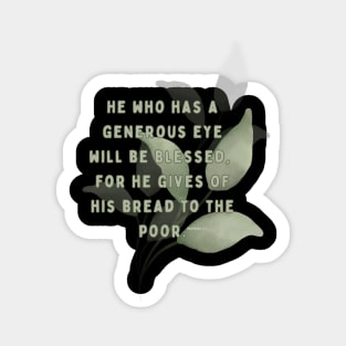 Proverbs 22:9 Sticker